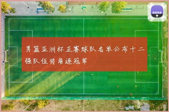 男篮亚洲杯正赛球队名单公布十二强队伍将角逐冠军